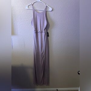 Chic Sleeveless Dusty Rose Maxi Dress